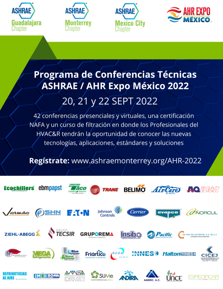 Conferencias Técnicas ASHRAE / AHR Expo 2022 ASHRAE